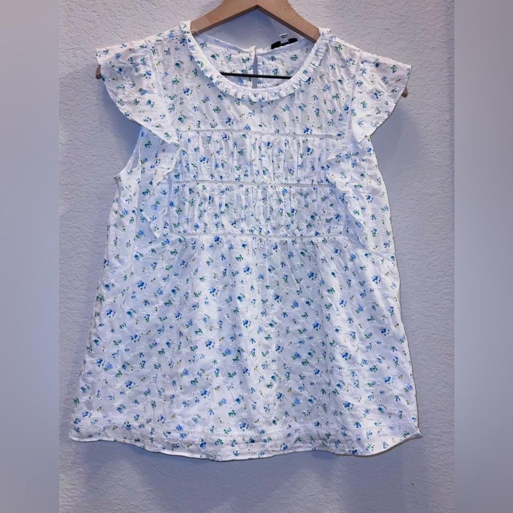 Rails Filomena Top Bluebell Eyelet Size Medium - Picture 5 of 8
